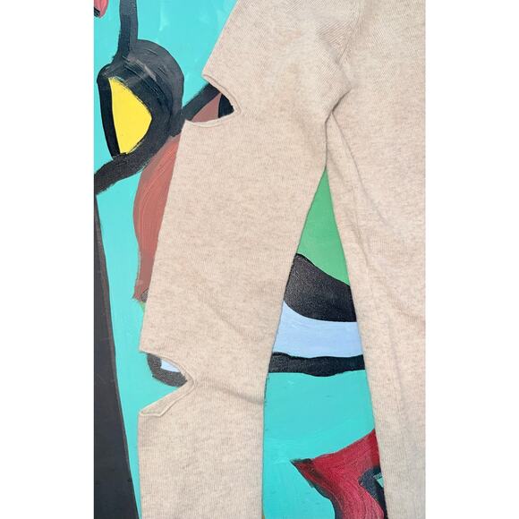 n:PHILANTHROPY Beige Wool and Cashmere Sweater Dress – Medium - Picture 6 of 10